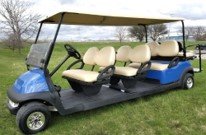 8 Passenger 48v Electric Club Car Stretch Limo Golf Cart